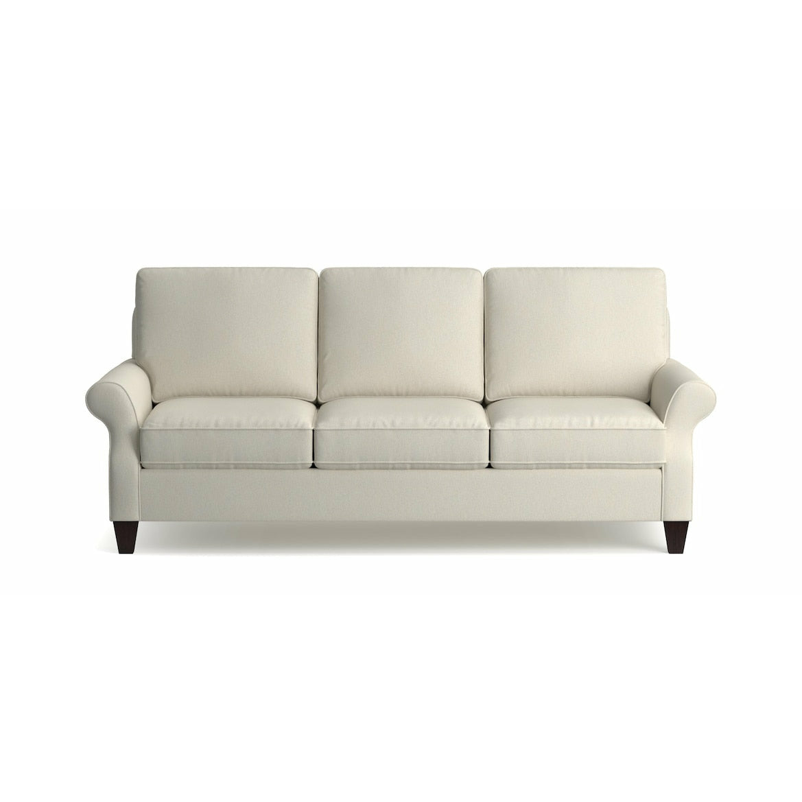 Bassett Davenport Sofa in Bone - Chapin Furniture