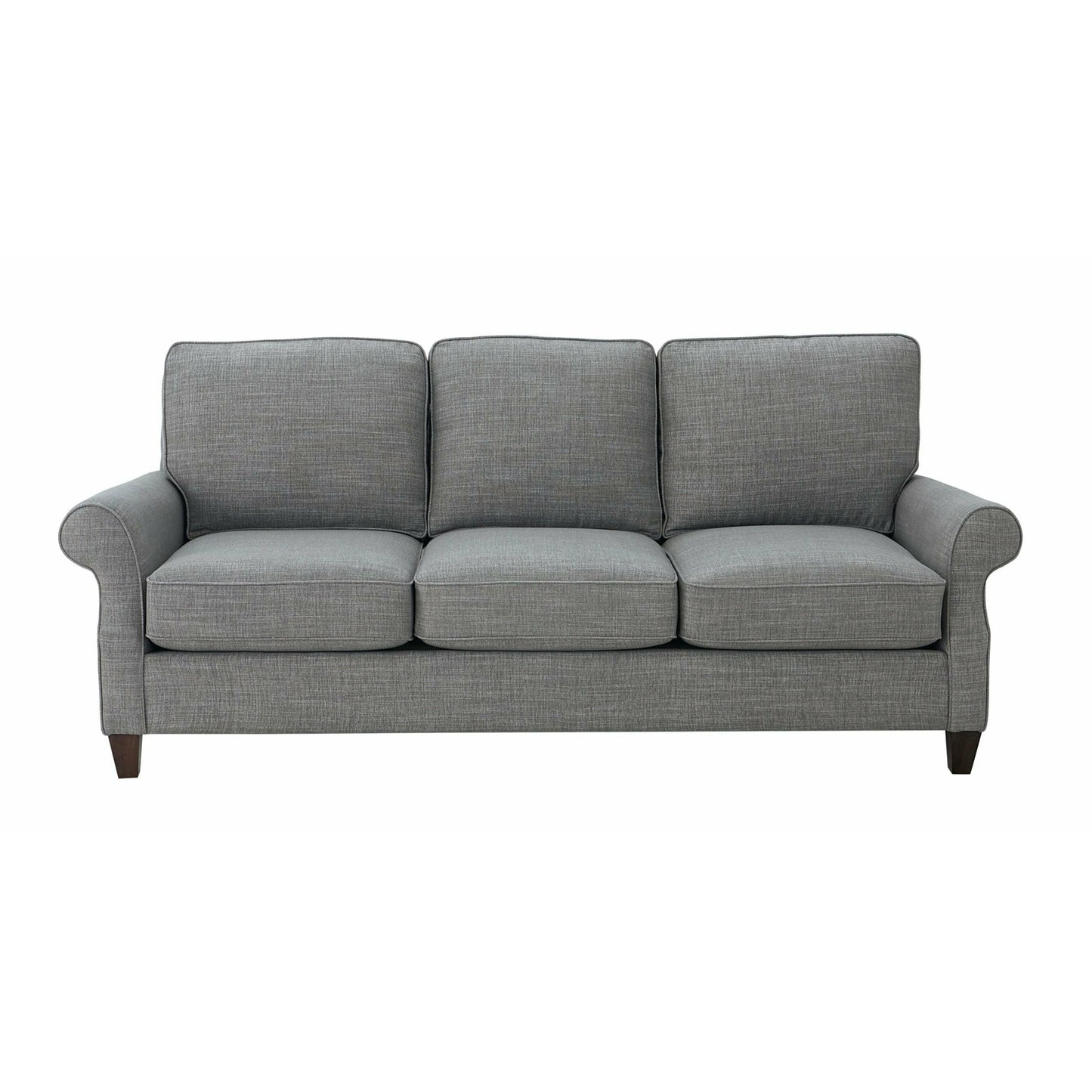 Bassett Davenport Sofa in Gray - Chapin Furniture