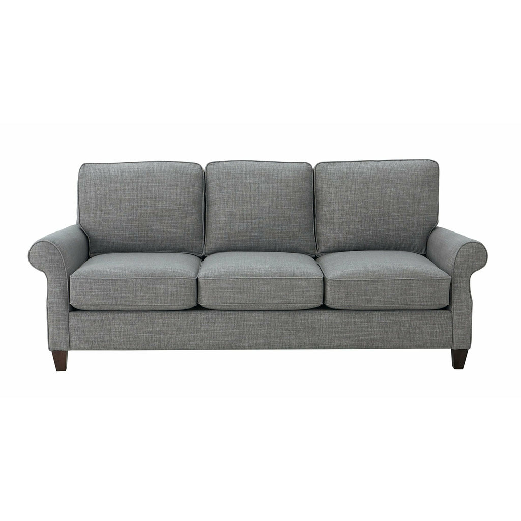 Bassett Davenport Sofa in Gray - Chapin Furniture