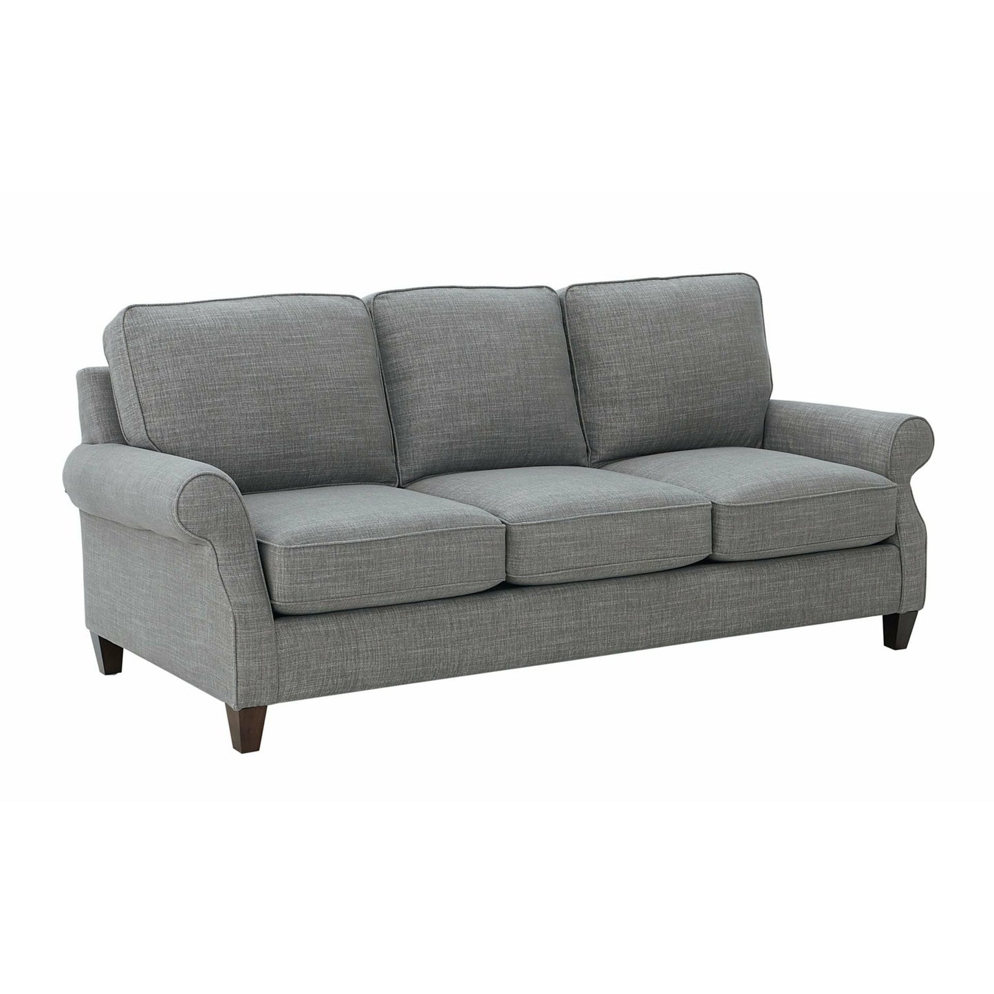 Bassett Davenport Sofa in Gray - Chapin Furniture