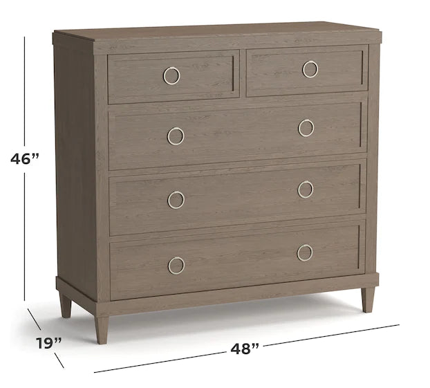 Ventura Drawer Chest-Chalk Slate - Chapin Furniture