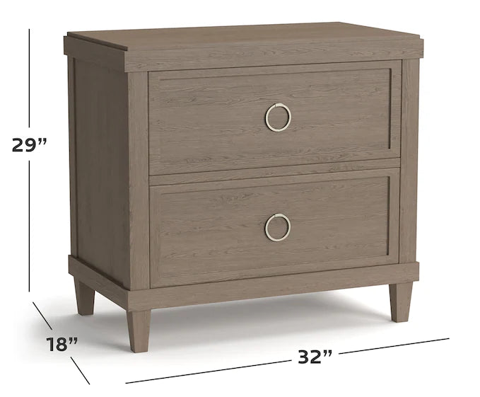 Ventura Nightstand-Chalk Slate - Chapin Furniture