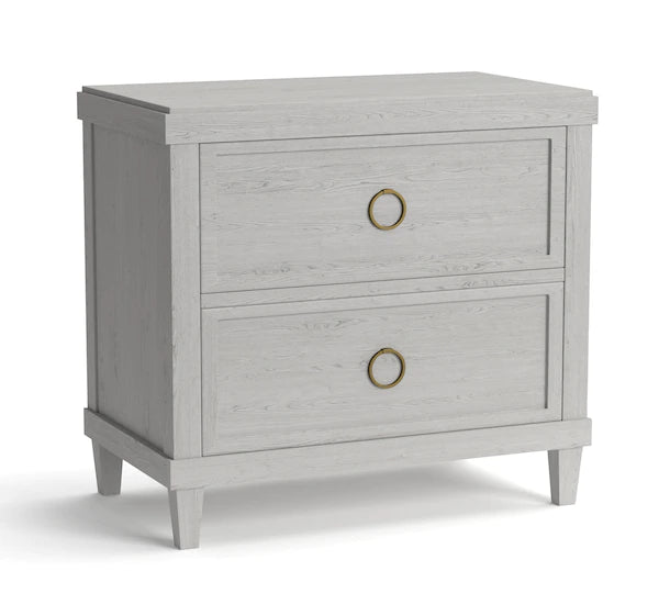 Ventura Nightstand-Shell White - Chapin Furniture