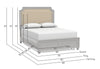 Ventura Upholstered Bed-Chalk Slate - Chapin Furniture