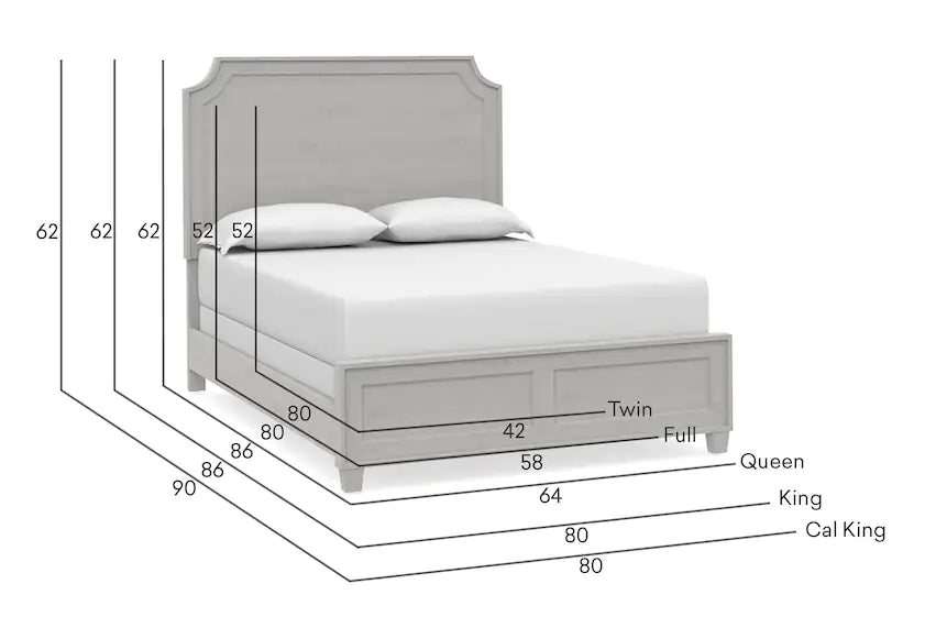 Ventura Panel Bed-Chalk Slate - Chapin Furniture