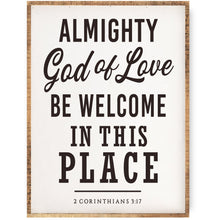 "Almighty God Of Love" Sign- 2 Sizes - Chapin Furniture