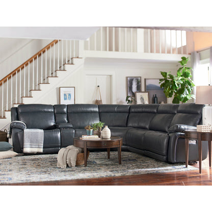 Bassett Club Level Evo Leather Motion Sectional- Multiple Colors - Chapin Furniture