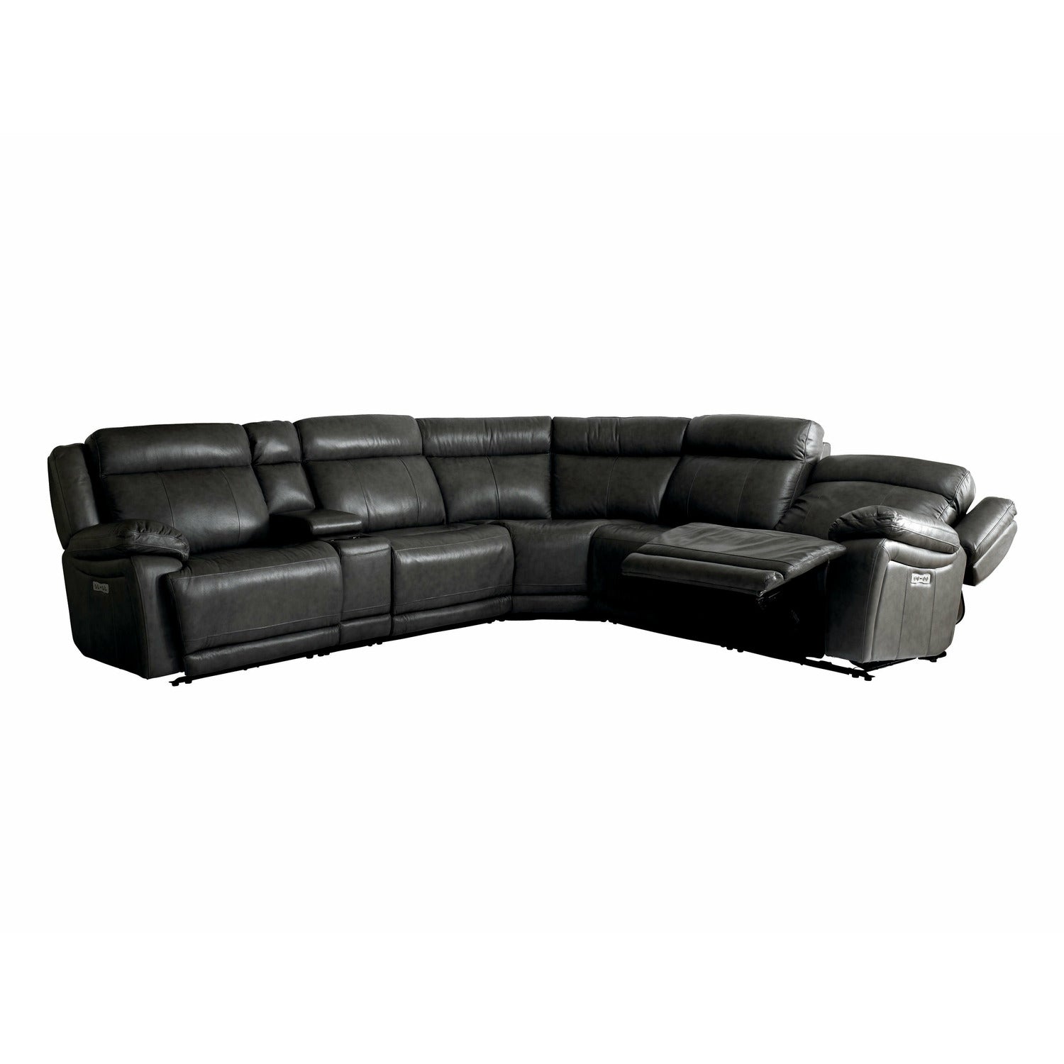 Bassett Club Level Evo Leather Motion Sectional - Thumbnail 2