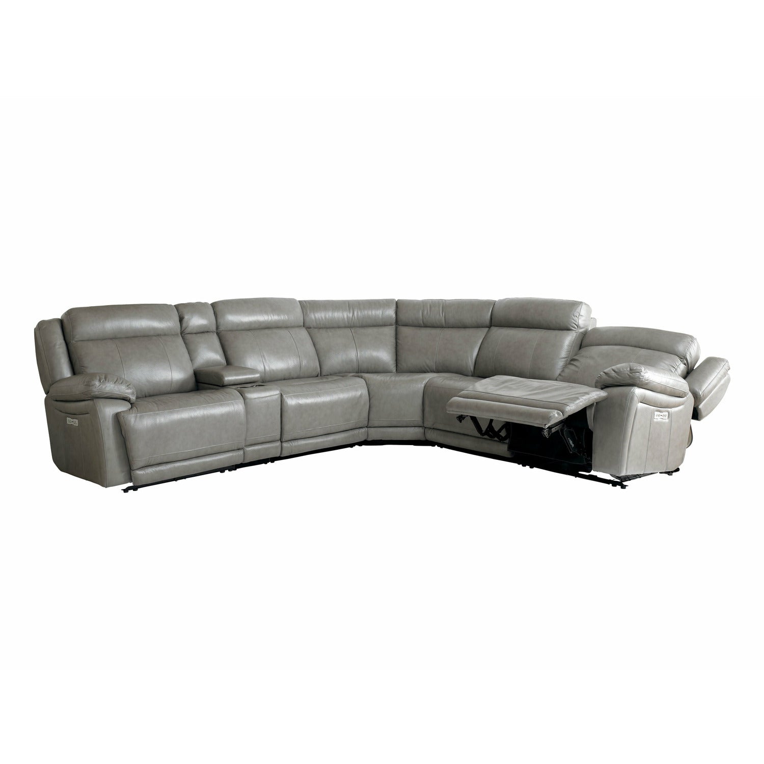 Bassett Club Level Evo Leather Motion Sectional- Multiple Colors - Chapin Furniture