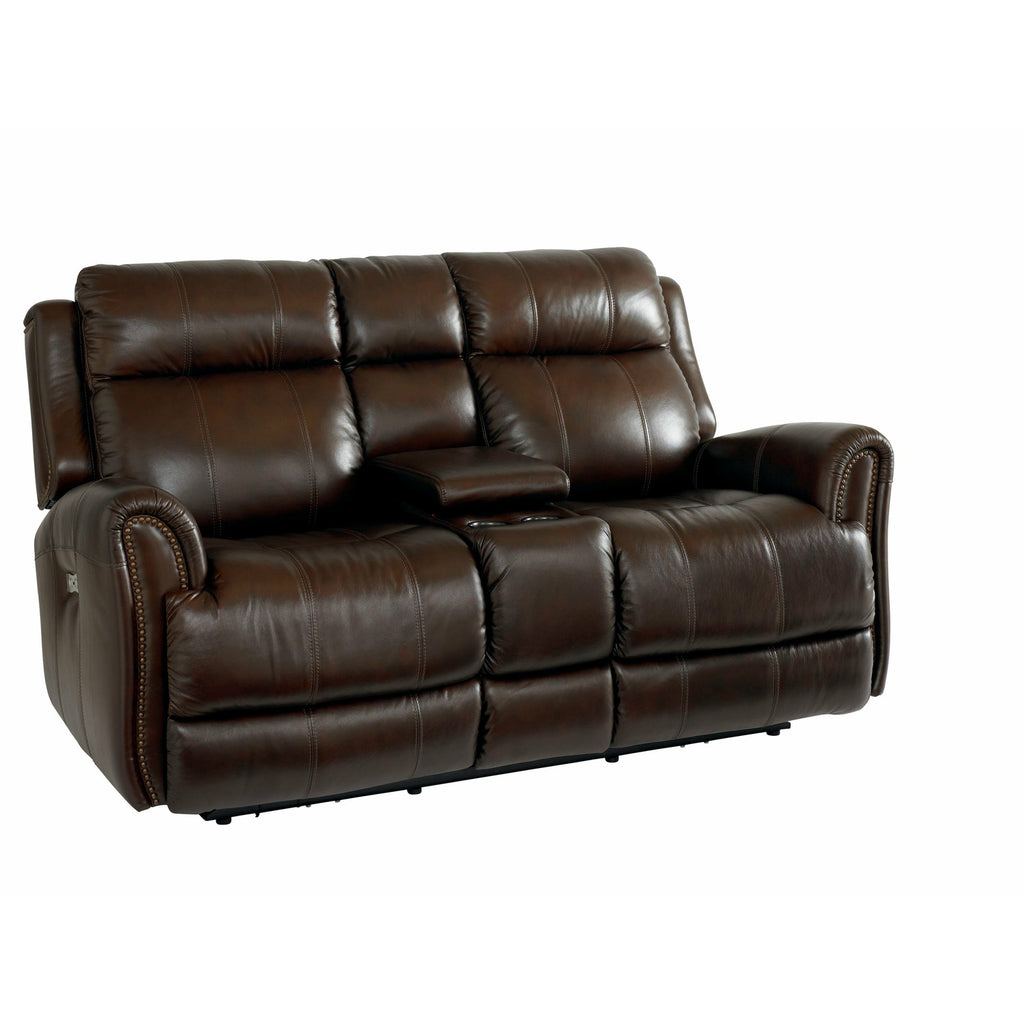 Bassett Club Level Marquee Power Motion Console Loveseat- Multiple Colors - Chapin Furniture
