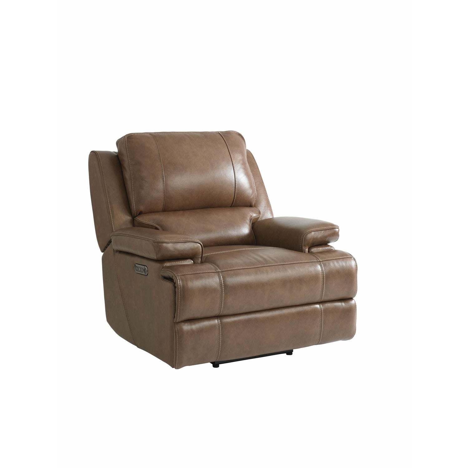 Bassett Club Level Parsons Power Leather Wallsaver Recliner- Multiple Colors - Chapin Furniture