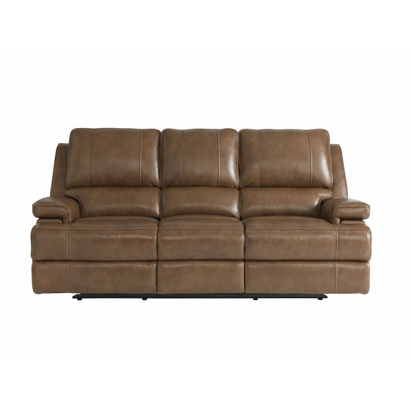 Bassett Club Level Parsons Power Leather Sofa- Multiple Colors - Chapin Furniture