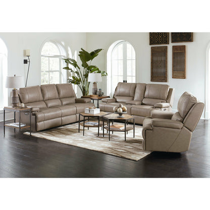 Bassett Club Level Parsons Power Leather Sofa- Multiple Colors - Chapin Furniture