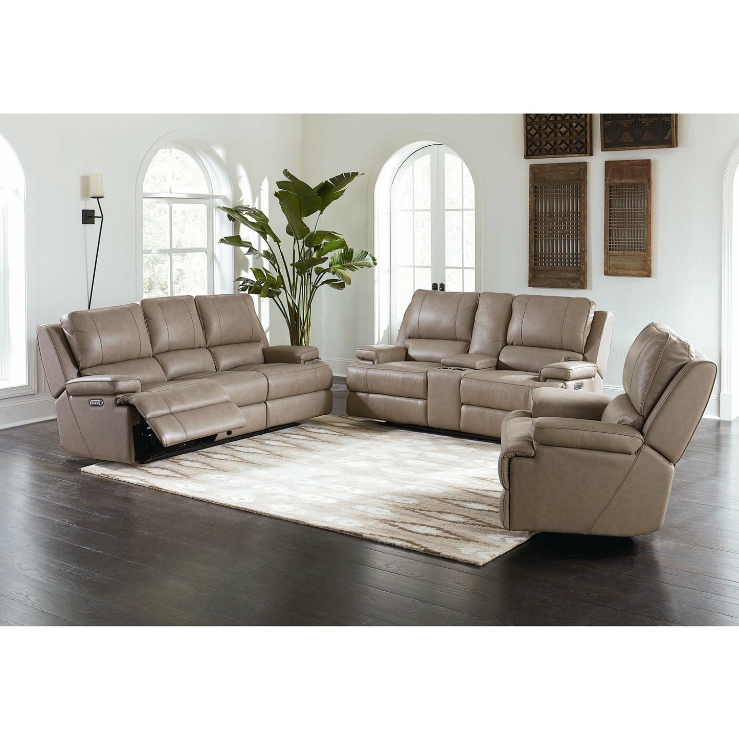 Bassett Club Level Parsons Power Leather Wallsaver Recliner- Multiple Colors - Chapin Furniture