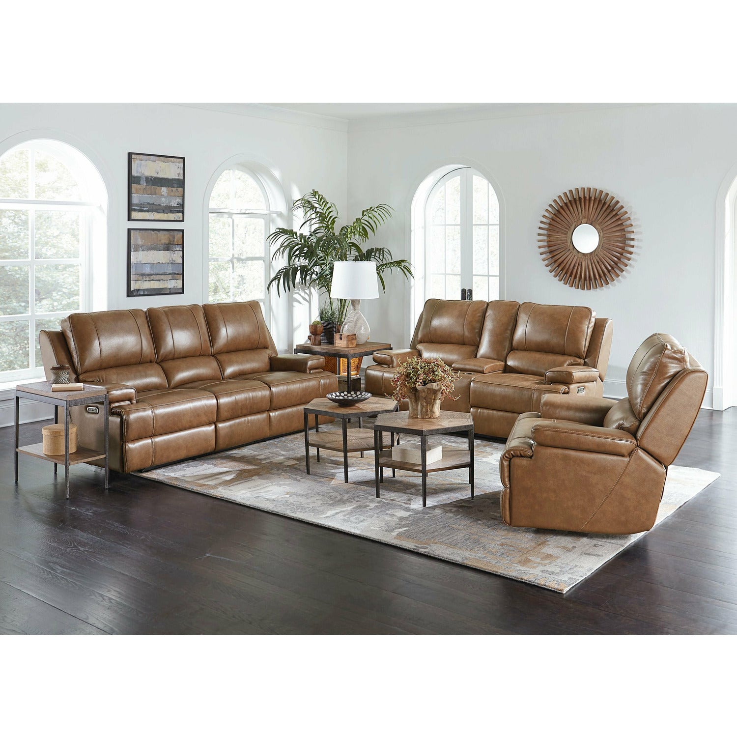 Bassett Club Level Parsons Power Leather Wallsaver Recliner- Multiple Colors - Chapin Furniture
