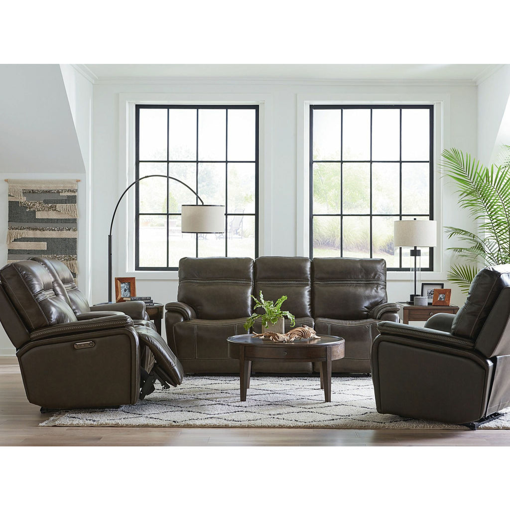 Bassett Club Level Grant Power Leather Motion Recliner - Multiple Colors - Chapin Furniture