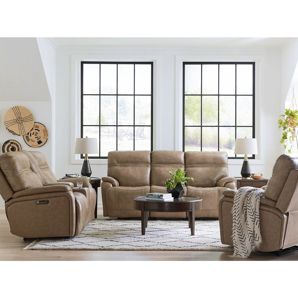 Bassett Club Level Grant Power Leather Motion Sofa - Multiple Colors - Chapin Furniture
