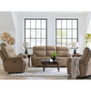 Bassett Club Level Grant Power Leather Motion Recliner in Wheat Leather - Chapin Furniture