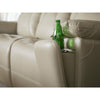 Bassett Club Level Chandler Power Leather Sofa in Linen Leather - Chapin Furniture