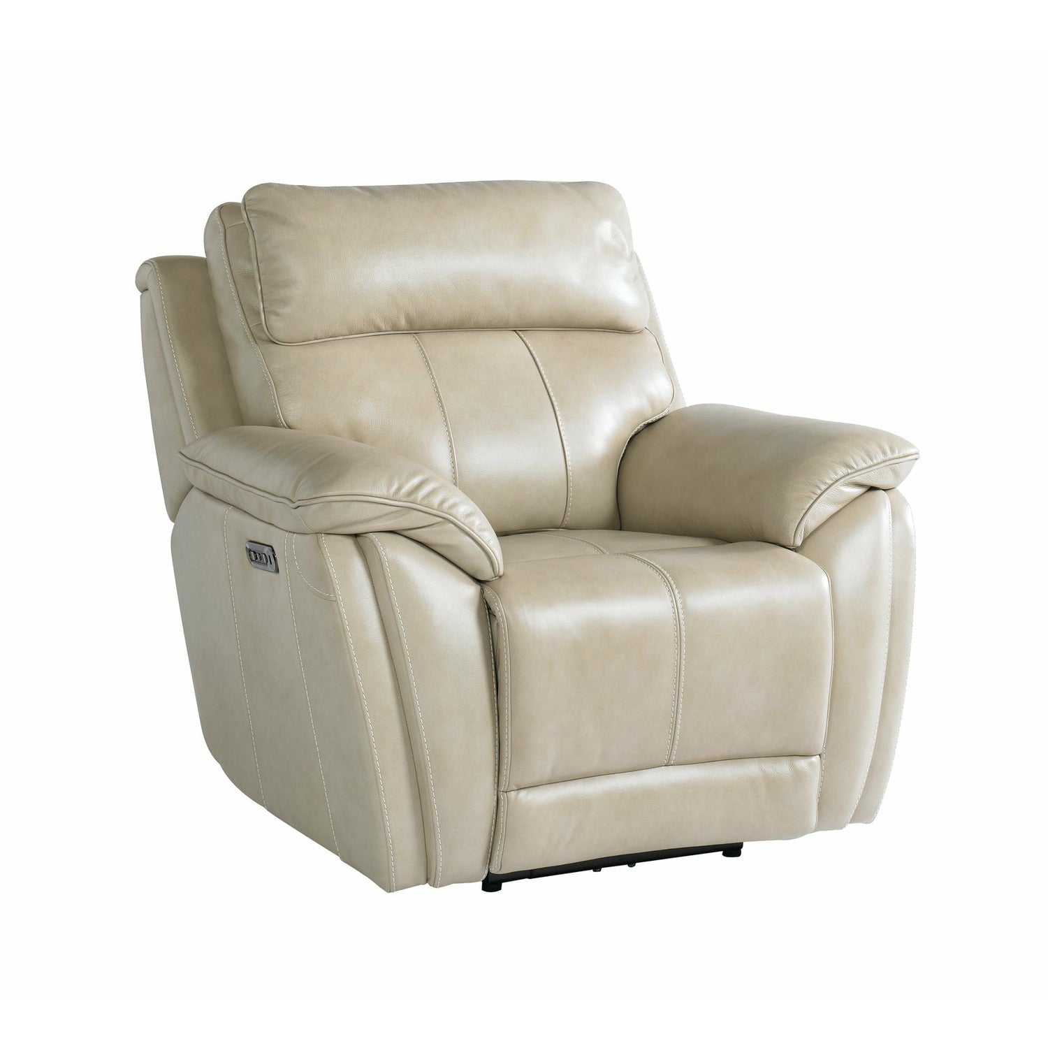 Bassett Club Level Levitate Power Leather Motion Recliner in Diamond Leather - Chapin Furniture