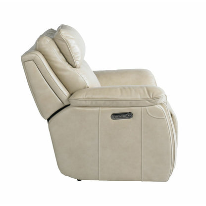 Bassett Club Level Levitate Power Leather Motion Recliner in Diamond Leather - Chapin Furniture