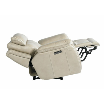 Bassett Club Level Levitate Power Leather Motion Recliner in Diamond Leather - Chapin Furniture