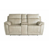 Bassett Club Level Levitate Power Leather Console Motion Loveseat in Diamond Leather - Chapin Furniture