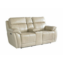 Bassett Club Level Levitate Power Leather Console Motion Loveseat in Diamond Leather - Chapin Furniture