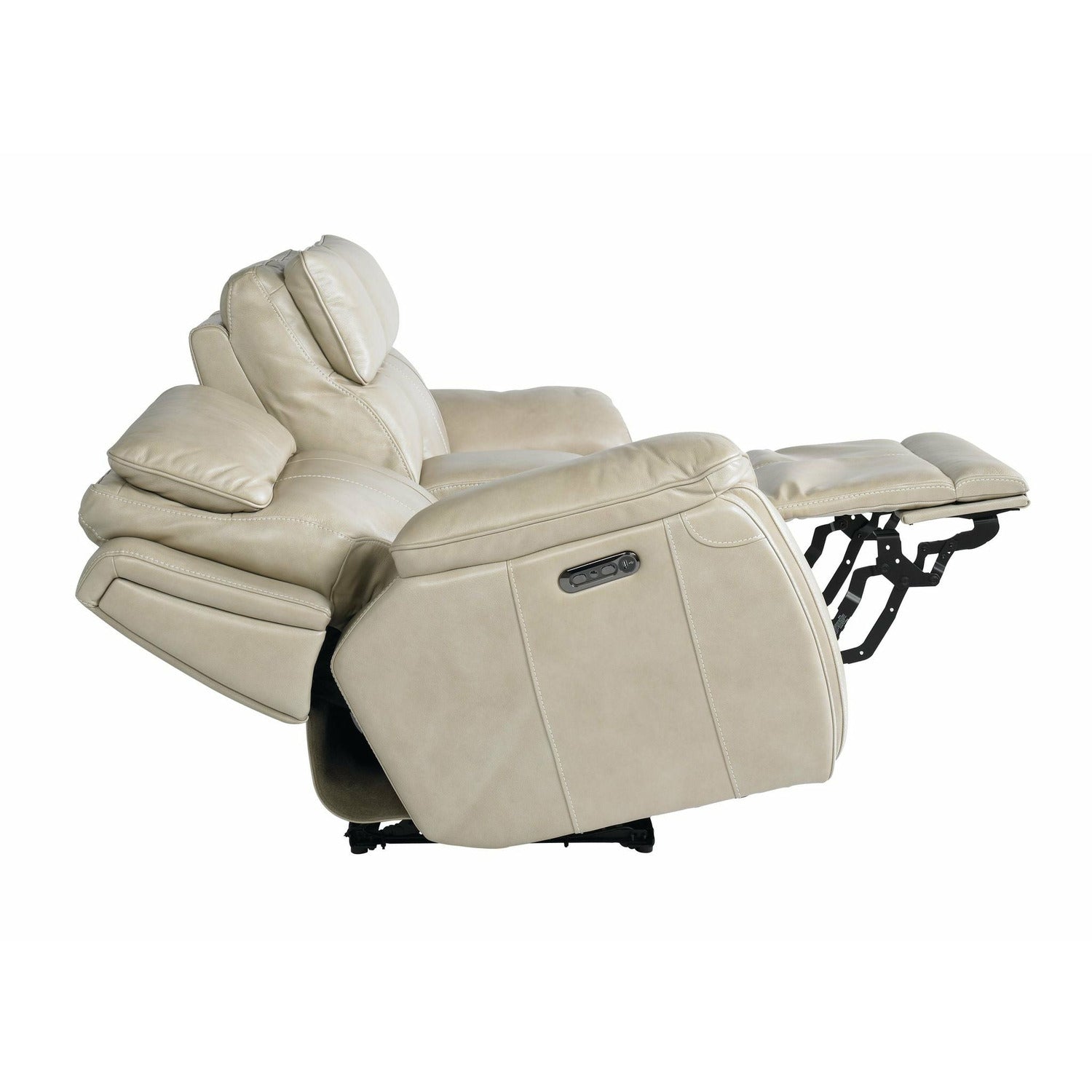 Bassett Club Level Levitate Power Leather Console Motion Loveseat - Multiple Colors - Chapin Furniture