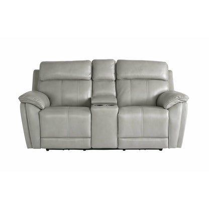 Bassett Club Level Levitate Power Leather Console Motion Loveseat - Multiple Colors - Chapin Furniture
