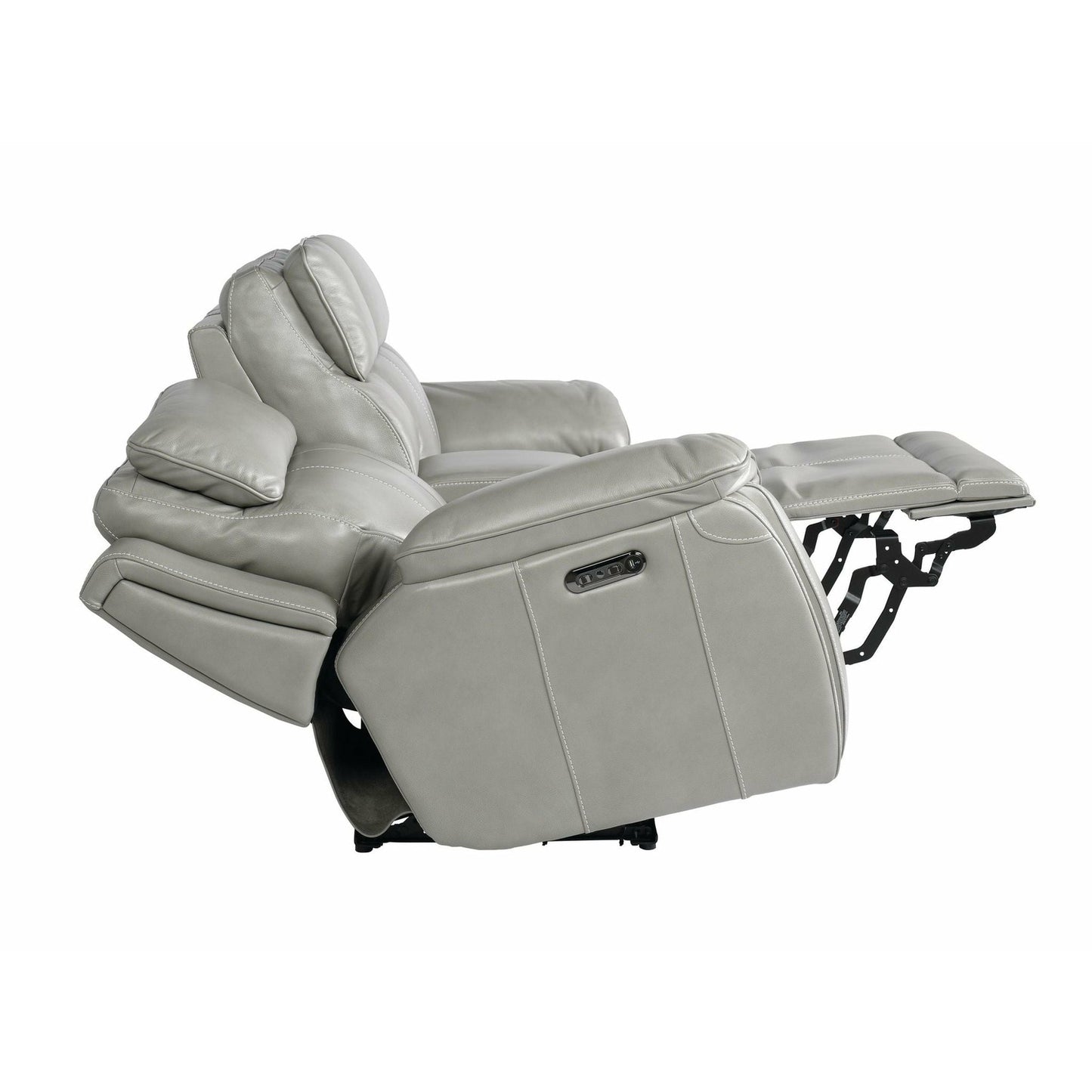 Bassett Club Level Levitate Power Leather Console Motion Loveseat - Multiple Colors - Chapin Furniture