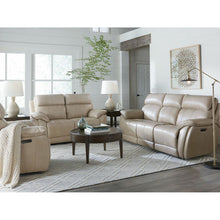 Bassett Club Level Levitate Power Leather Motion Loveseat in Diamond Leather - Chapin Furniture