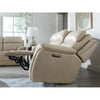 Bassett Club Level Levitate Power Leather Motion Sofa in Diamond Leather - Chapin Furniture