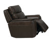 Bassett Club Level Manteo Power Motion Glider Recliner in Sable Leather - Chapin Furniture