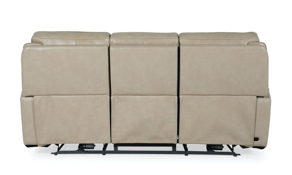 Bassett Club Level Manteo Power Motion Sofa in Diamond Leather - Chapin Furniture