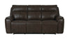Bassett Club Level Manteo Power Motion Sofa in Sable Leather - Chapin Furniture