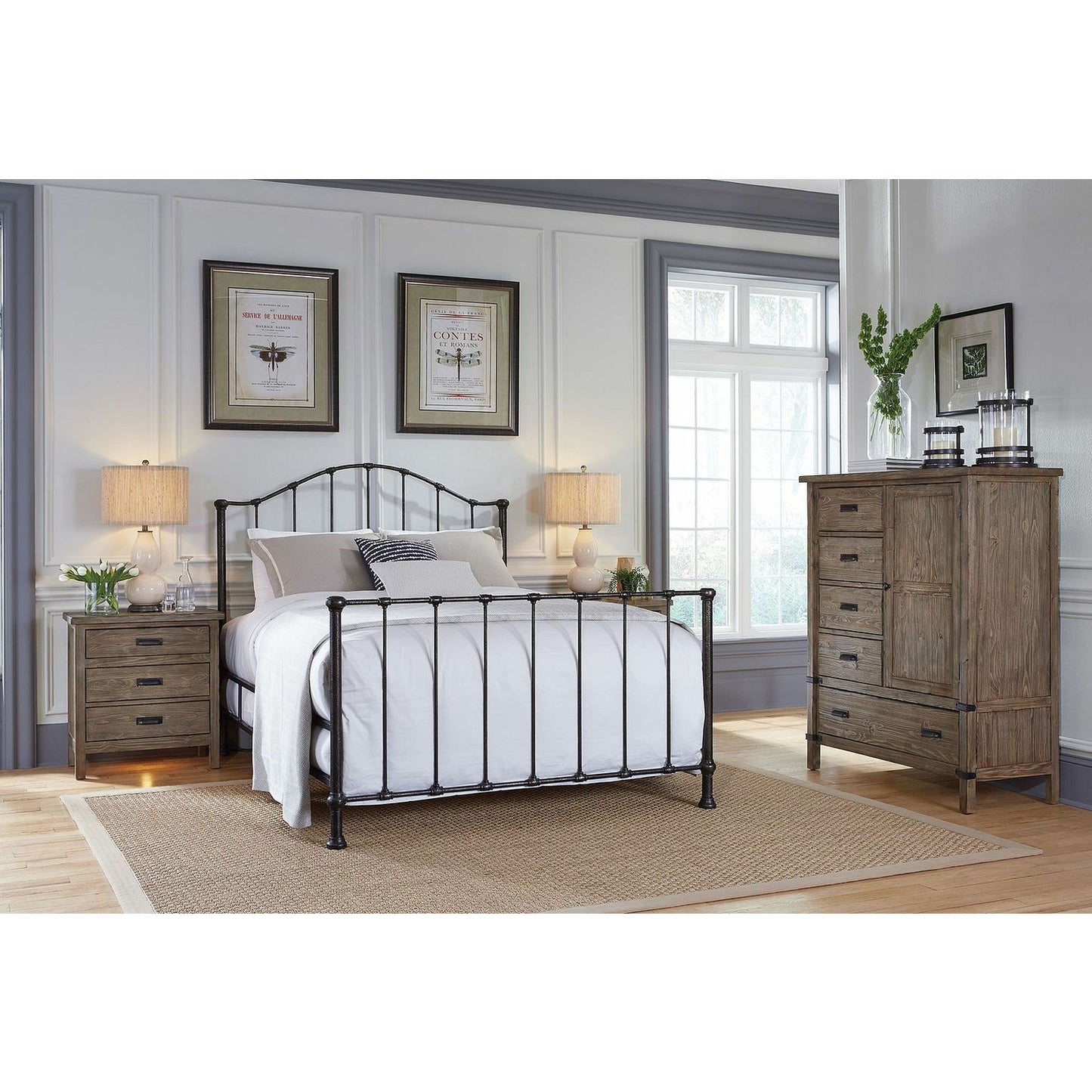 Garden Metal Bed- King - Chapin Furniture