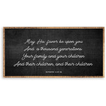 "May His Favor" Sign - Chapin Furniture