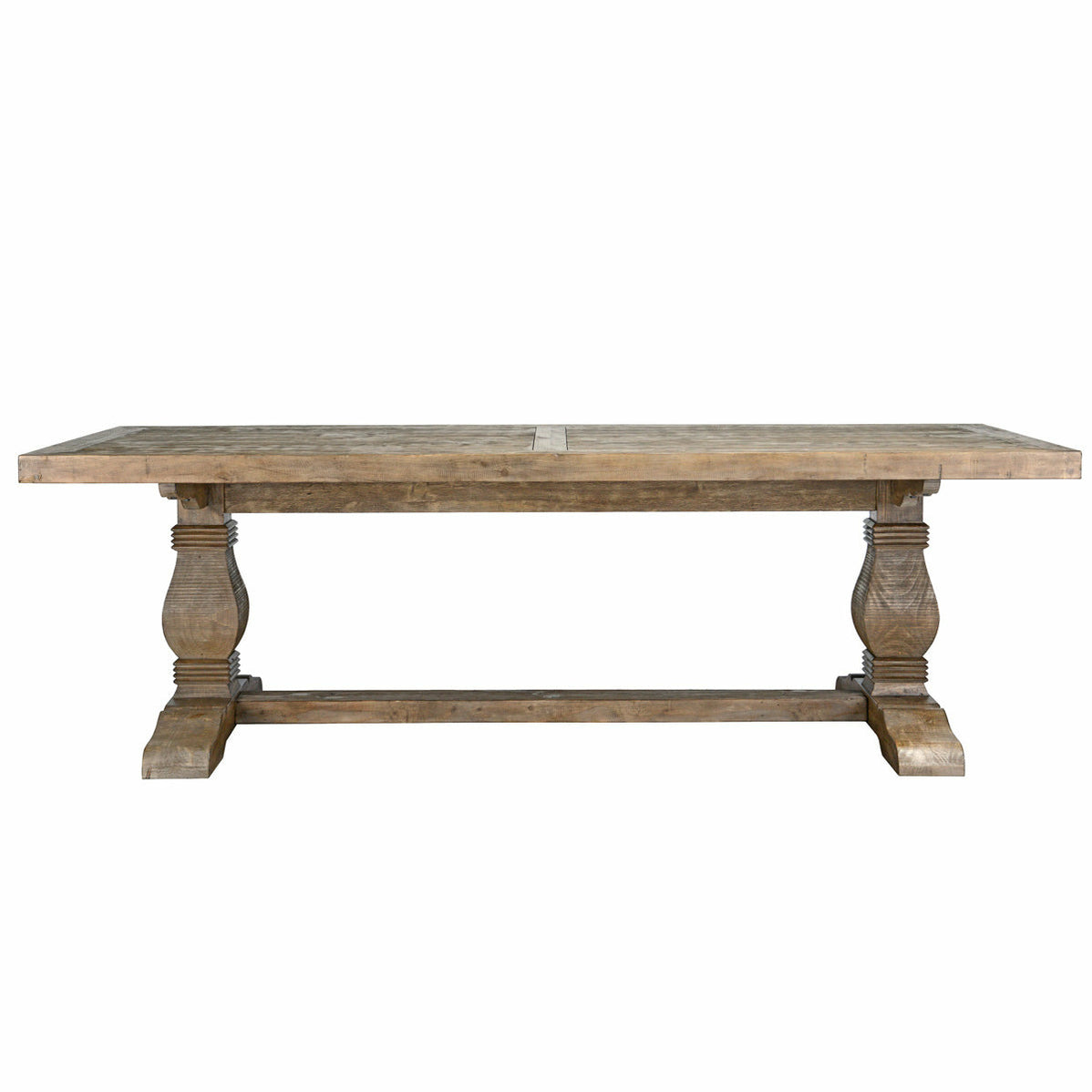 Caleb Dining Table 94" Distressed Brown Finish Chapin Furniture