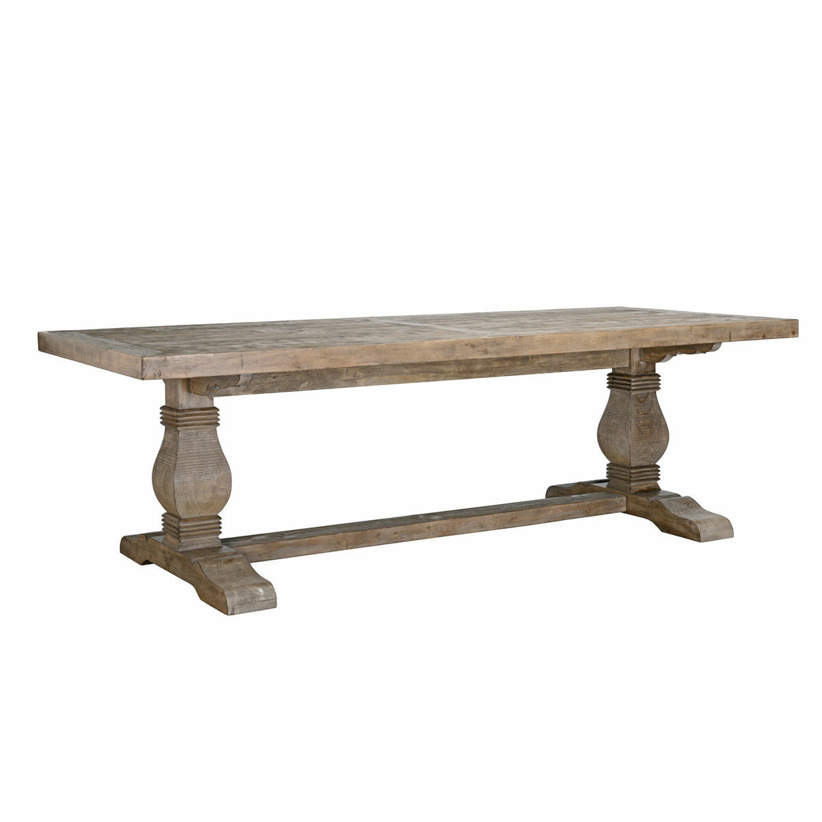 Caleb Dining Table 94" Distressed Brown Finish Chapin Furniture