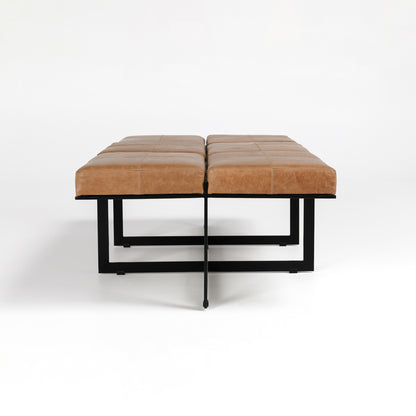 Calvin 62" Ottoman- Chestnut - Chapin Furniture