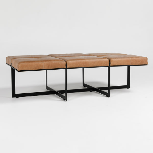 Calvin 62" Ottoman- Chestnut - Chapin Furniture