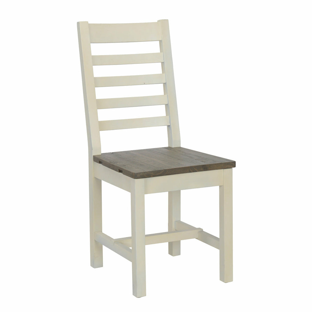 Caleb Dining Chair Lark Brown/Classic Ivory- Set of 2 - Chapin Furniture