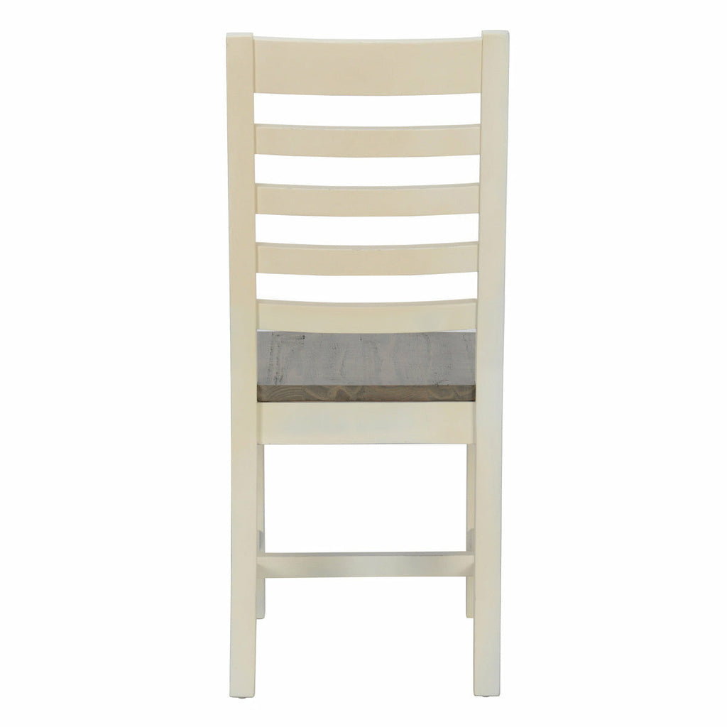 Caleb Dining Chair Lark Brown/Classic Ivory- Set of 2 - Chapin Furniture