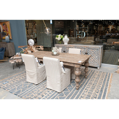 Amaya Upholstered Dining Chair Striped- Set of 2 - Chapin Furniture