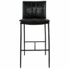 Mayer 30" Bar Stool- Black Leather - Chapin Furniture