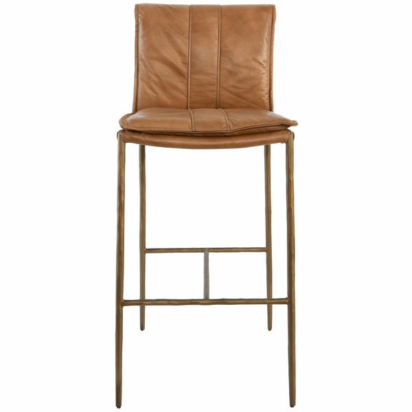 Mayer 30" Bar Stool -Tan Leather - Chapin Furniture