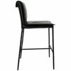 Mayer 26" Counter Stool- Black Leather - Chapin Furniture