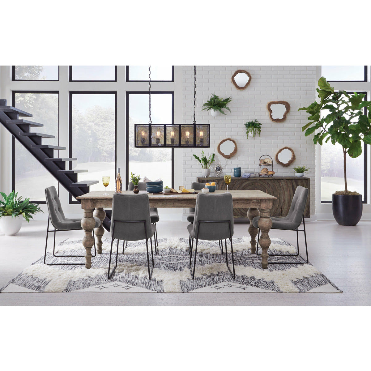 Emile Side Chair Smoky Gray- Set of 2 - Chapin Furniture