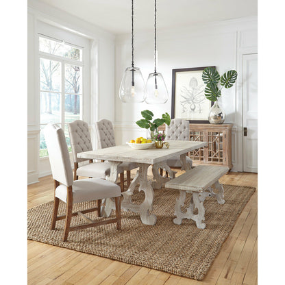 Ava Upholstered Dining Chair Beige- Set of 2 - Chapin Furniture